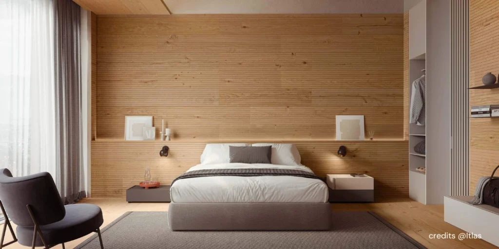 arredamento camera da letto legno luxar