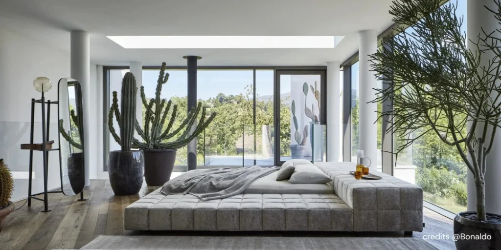 arredamento camera da letto luminosa luxar